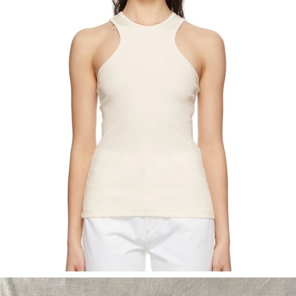 Goldsign Tops - Goldsign women’s white ribbed tank
